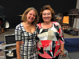 La compositora María Cristina Pascual y yo en el V concurso de composición María de Pablos