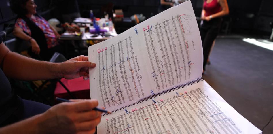 La partitura de la compositora Marisa Manchado de la ópera 'La Regenta' Teatro Real